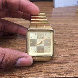 Nixon "Full Throttle" gold watch